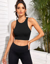 Cropped Round Neck Sports Tank Top