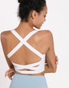 Crisscross Open Back Cropped Sports Cami