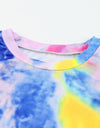 Girls Tie-Dye Twist Front Long Sleeve Top