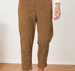 Pocketed Elastic Waist Pants