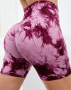 Tie-Dye High Waist Active Shorts