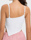 Slit Asymmetrical Neck Active Cami