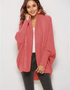 Open Front Batwing Sleeve Cardigan