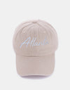 Zenana Washed ATLANTA Embroidered Baseball Cap