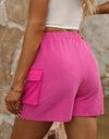 Drawstring High Waist Shorts