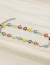 Flower & Cross Stainless Steel Bracelet