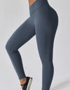 Slim Fit Wide Waistband Sports Leggings