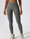 Slim Fit Wide Waistband Sports Leggings