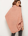 Open Front Batwing Sleeve Cardigan