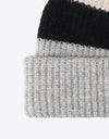 Tricolor Cuffed Knit Beanie