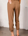 Elastic Waist Cropped Pants with Pockets