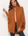 Open Front Batwing Sleeve Cardigan