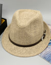 Short Brim Jute Cloth Hat