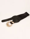 Shell Alloy Buckle Elastic Belt