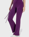 Tied Mid-Rise Waist Active Pants