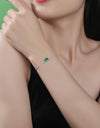 Adored 1 Carat Lab-Grown Emerald Bracelet