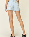 Judy Blue Full Size Contrast Stitching Denim Shorts with Pockets