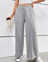 Plus Size Elastic Waist Wide Leg Pants