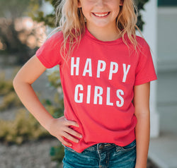Girls Letter Graphic Short Sleeve T-Shirt