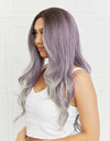 Elegant Wave Full Machine Synthetic Wigs in Purple 26''