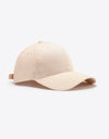 Plain Adjustable Cotton Baseball Cap