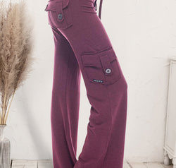 Mid Waist Pants with Pockets