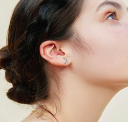 Moissanite 925 Sterling Silver Stud Earrings