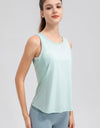 Wide Strap Round Neck Active Tank