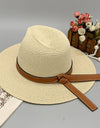 Wide Brim Paper Braided Hat