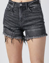 RISEN Raw Hem Denim Shorts with Pockets