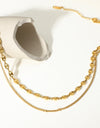 Dreaming of You Gold-Plated Double-Layered Necklace