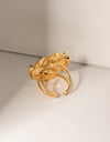 18K Gold-Plated Irregular Open Ring