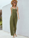 Adjustable Spaghetti Strap Jumpsuit with Pockets