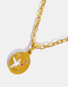 Stainless Steel 18K Gold-Plated Necklace