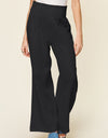 Double Take Full Size Texture Smocked Waist Wide Leg Pants