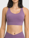 Breathable Crisscross Back Sports Bra