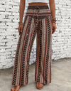 Printed Wide Leg Pants