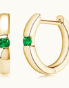 Lab-Grown Emerald Earrings