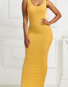 Ribbed Sleeveless Maxi Dress