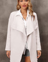 Waterfall Collar Longline Cardigan with Side Pockets