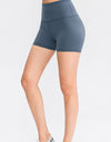 Wide Waistband Sports Shorts