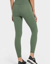 High Waist Ankle-Length Yoga Leggings with Pockets