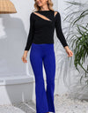 High Waist Long Flare Pants