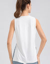 Slit Round Neck Tank