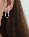 Titanium Steel Huggie Earrings