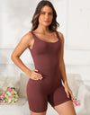 Scoop Neck Wide Strap Active Romper