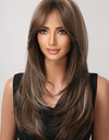 13*1" Full-Machine Wigs Synthetic Long Straight 22"