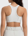 Wide Strap Cropped Sport Tank