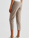 Elastic Waist Cropped Sports Pants