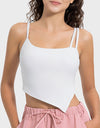 Slit Asymmetrical Neck Active Cami